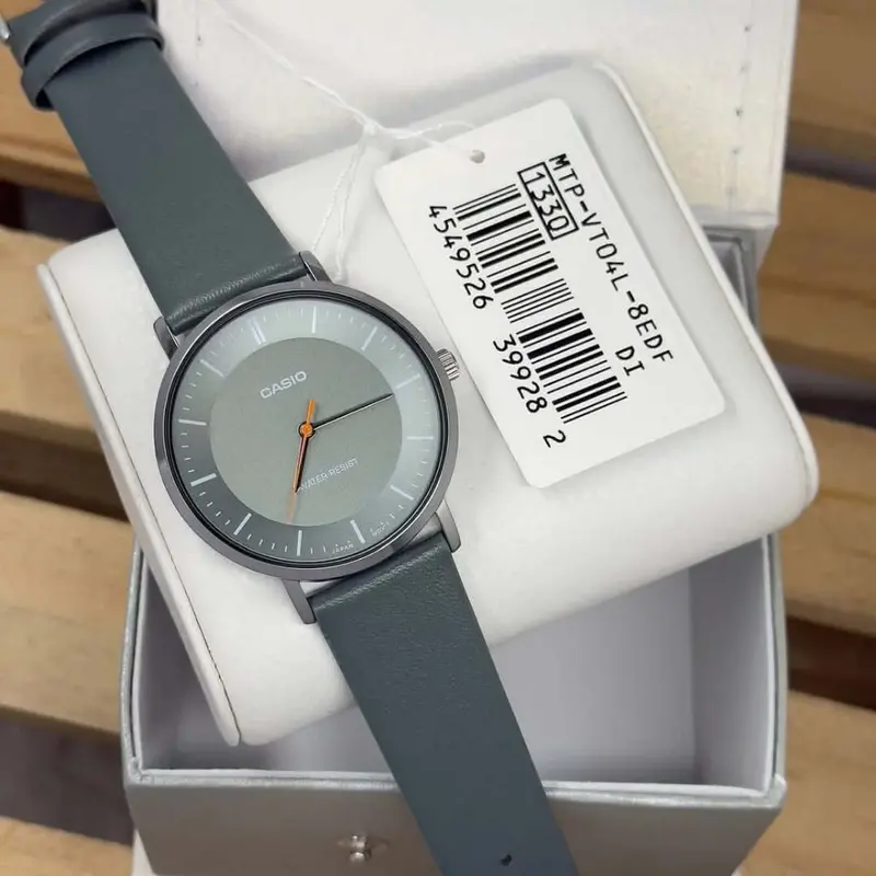 Casio General Leather Strap Unisex Watch Mtp-Vt04l Series 2