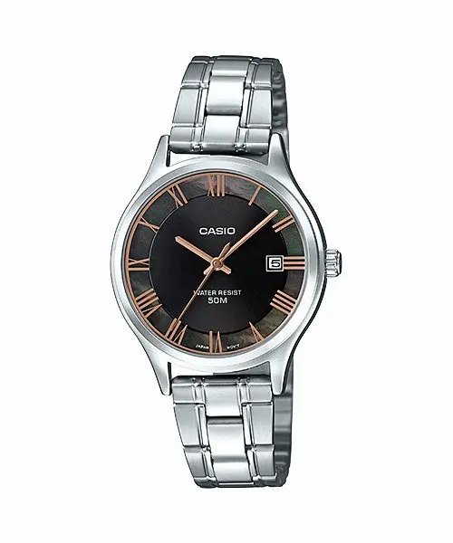 Casio General Ltp-E142d-1Avdf Quartz Silver Stainless Steel Women's Watch 1