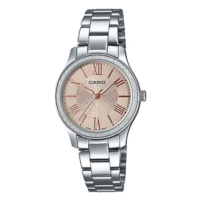 Casio General Ltp-E164d-9Adf Analog Silver Stainless Steel Band Women's Watch 1