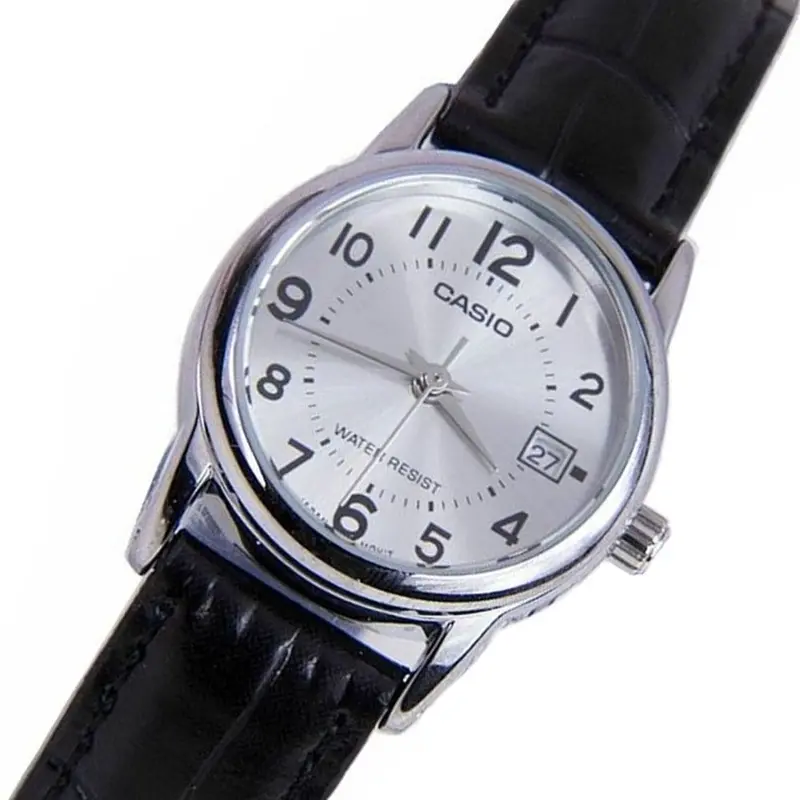Casio General Ltp-V002l-7Budf-P Black Leather Strap Women Watch 2