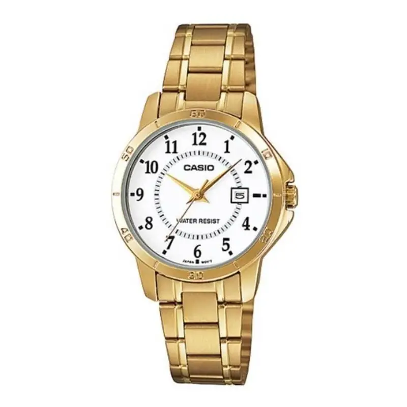 Casio General Ltp-V004g-7Budf-P Quartz Gold Stainless Steel Women's Watch 1