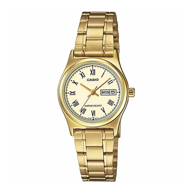 Casio General Ltp-V006g-9Budf-P Quartz Gold Stainless Steel Women's Watch 1