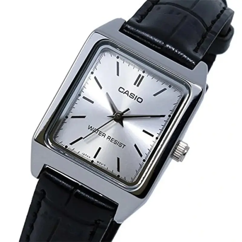 Casio General Ltp-V007l-7E1udf-P Black Leather Women Watch 2