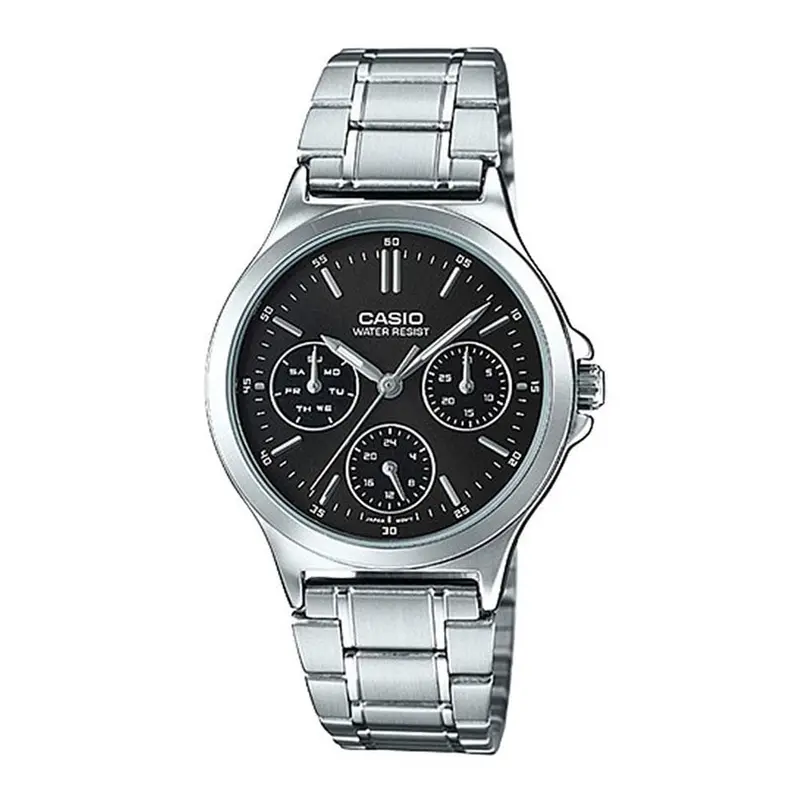 Casio General Ltp-V300d-1Audf-P Silver Stainless Steel Women's Watch 1