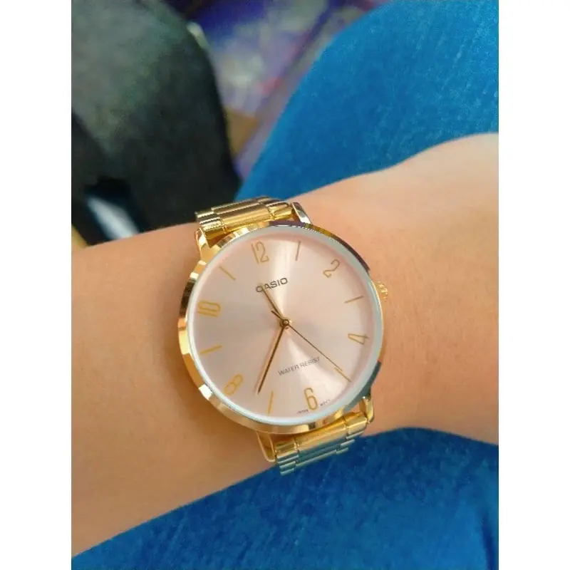 Casio General Ltp-Vt01g-4Budf Gold Stainless Steel Strap Women's Watch 2