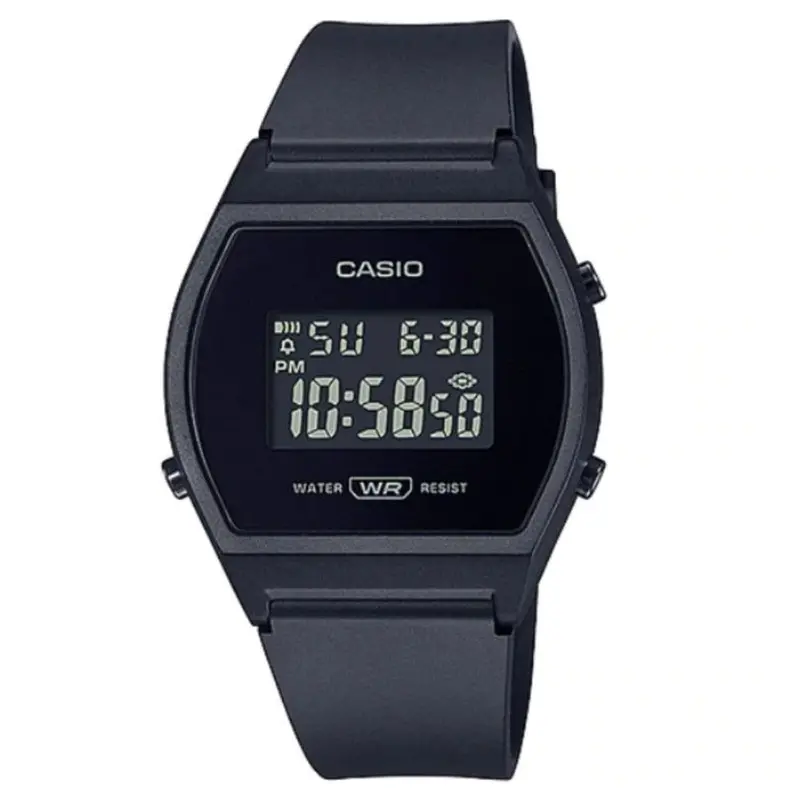 Casio General Lw-204-1Bdf Black Silicon Strap Unisex's Watch 1