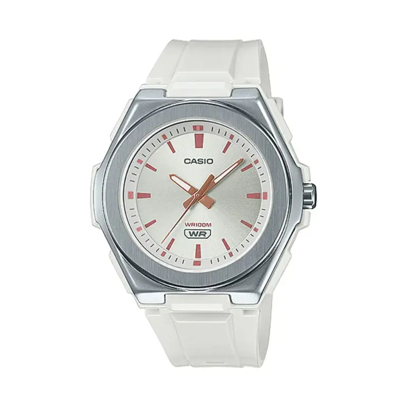 Casio General Lwa-300H-7Evdf White Resin Strap Women's Watch 1