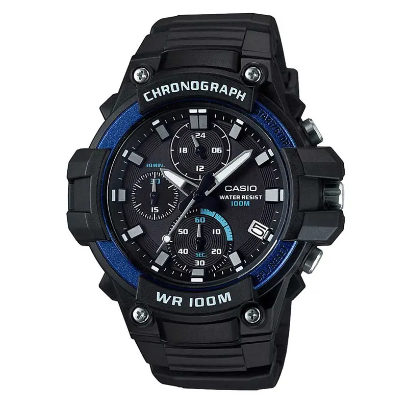 Casio General Mcw-110H-2Avdf Black Resin Strap Men's Watch 1