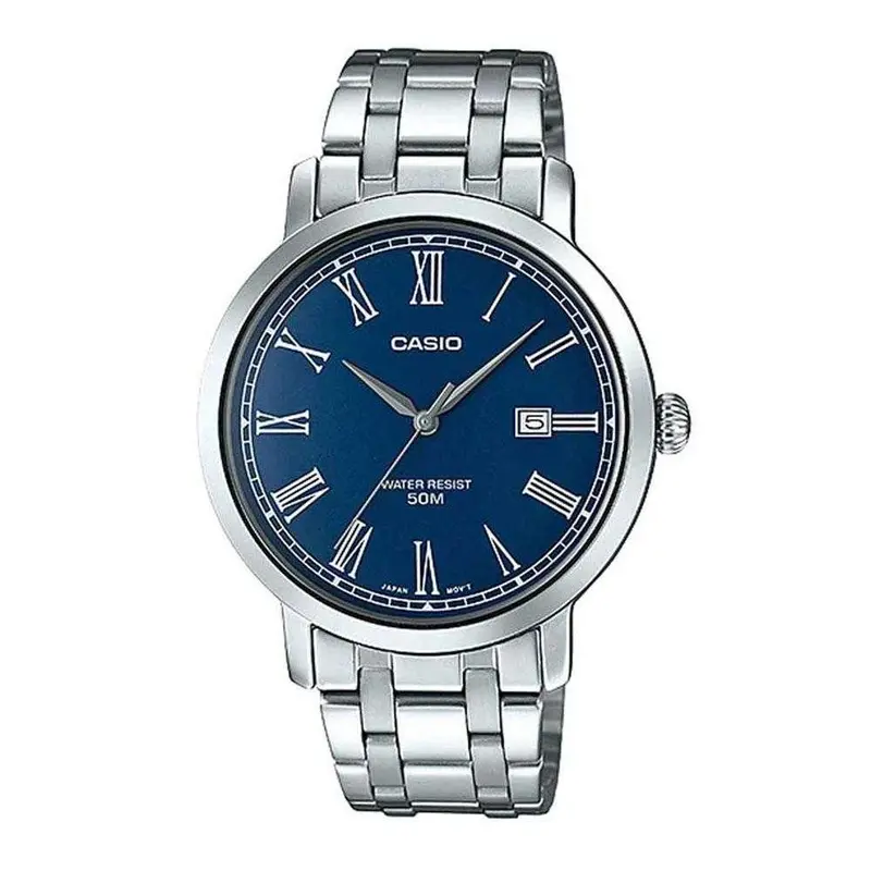 Casio General Mtp-E149d-2Bvdf Quartz Silver Stainless Steelmen's Watch 1