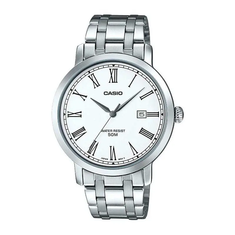 Casio General Mtp-E149d-7Bvdf Quartz Silver Stainless Steel Men's Watch 1