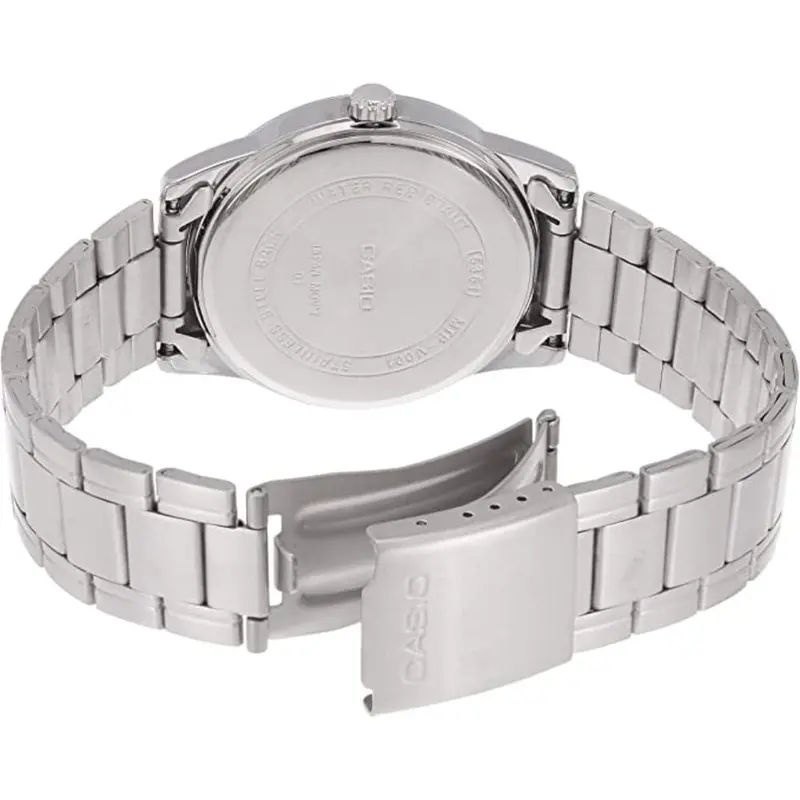 Casio General Mtp-V001d-1Budf-P Silver Stainless Steel Men Watch 2