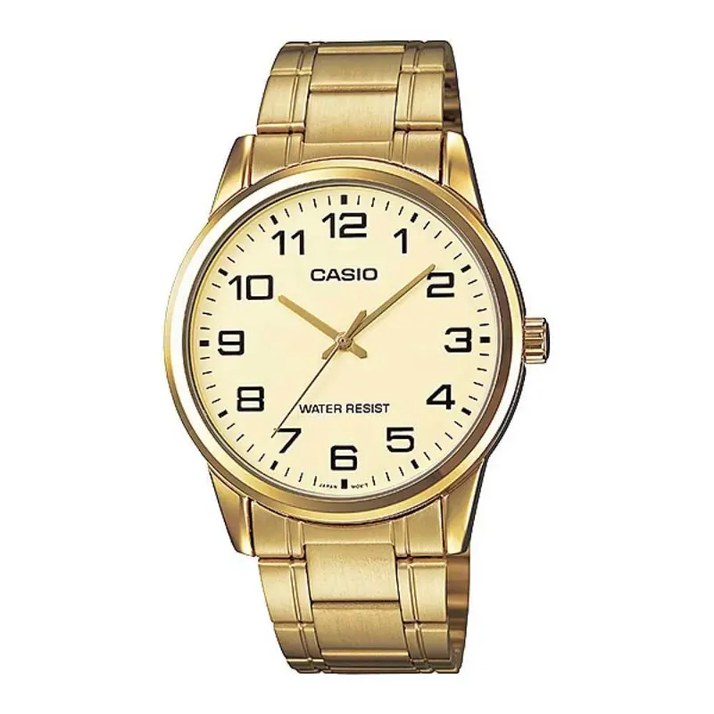 Casio General Mtp-V001g-9Budf-P Quartz Gold Stainless Steel Men's Watch 1
