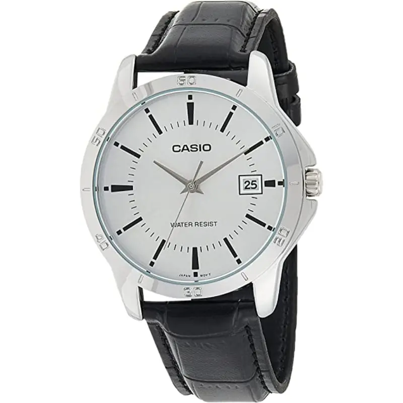 Casio General Mtp-V004l-7Audf-P Brown Leather Men Watch 1