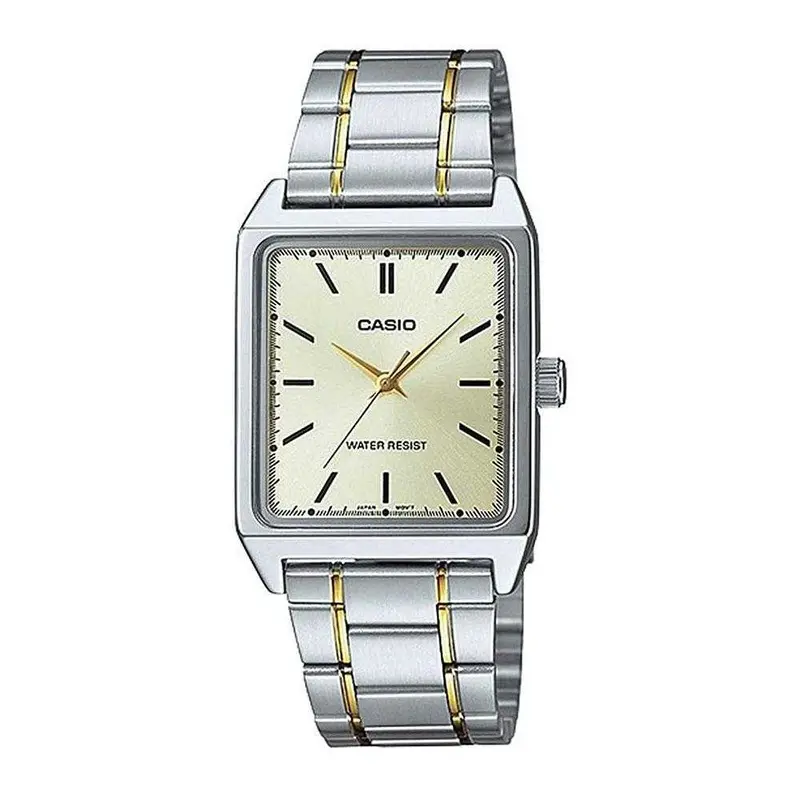Casio General Mtp-V007sg-9Eudf Quartz Two Tone Stainless Steel Men's Watch 1