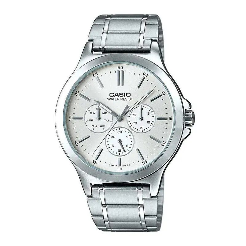 Casio General Mtp-V300d-7Audf Quartz Silver Stainless Steel Men's Watch 1