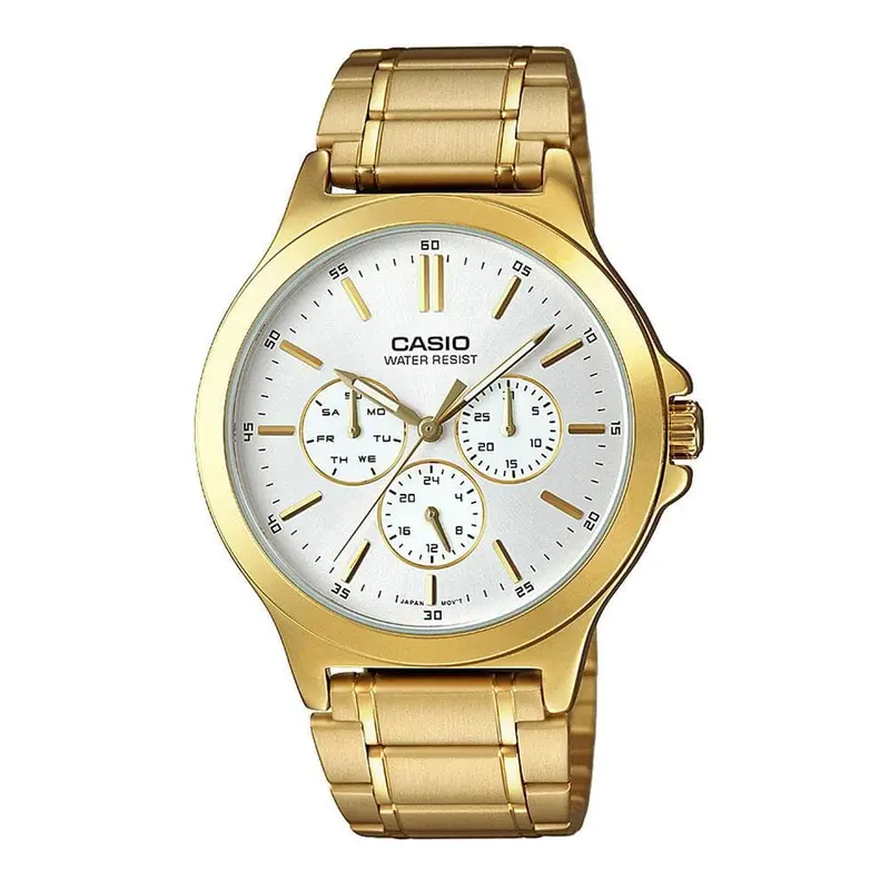 Casio General Mtp-V300g-7Audf-P Quartz Gold Stainless Steel Men's Watch 1