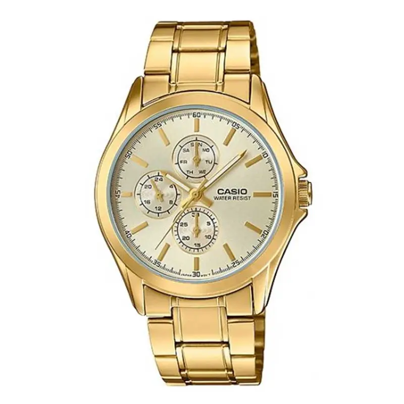 Casio General Mtp-V302g-9Audf Chronograph Gold Stainless Steel Men's Watch 1