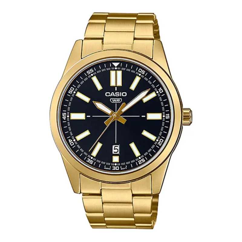 Casio General Mtp-Vd02g-1Eudf-P Gold Stainless Steel Men Watch 1