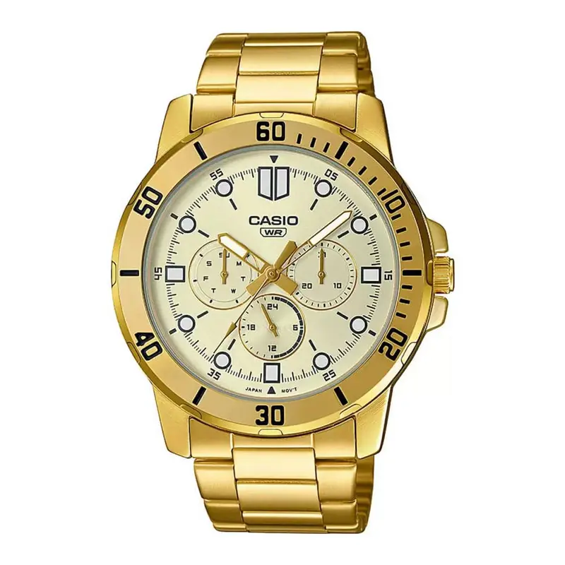 Casio General Mtp-Vd300g-9Eudf-P Gold Stainless Steel Men Watch 1