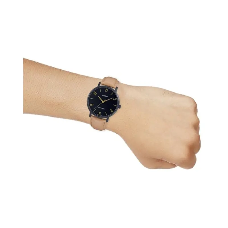 Casio General Mtp-Vt01bl-1Budf-P Brown Leather Men Watch 2