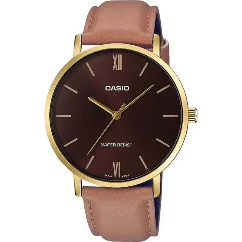 Casio General Mtp-Vt01bl-5Budf-P Leather Men Watch 1