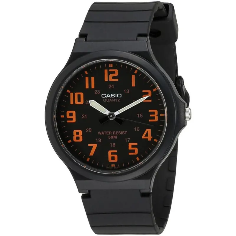 Casio General Mw-240-4Bvdf-P Black Resin Strap Men Watch 1