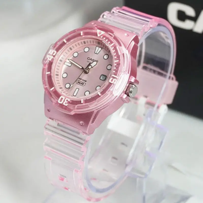 Casio General Pink Transparent Resin Strap Women Watch Lrw-200Hs-4Evdf-P 2