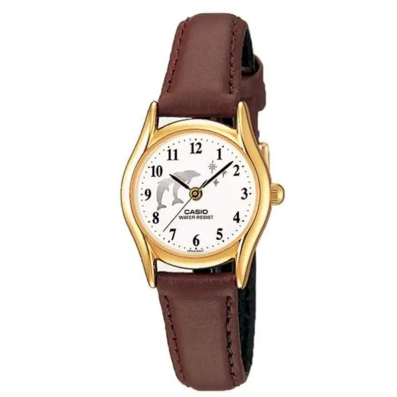 Casio General Quartz Brown Leather Strap Women's Watch Ltp-1094Q-7B9rdf-P 1