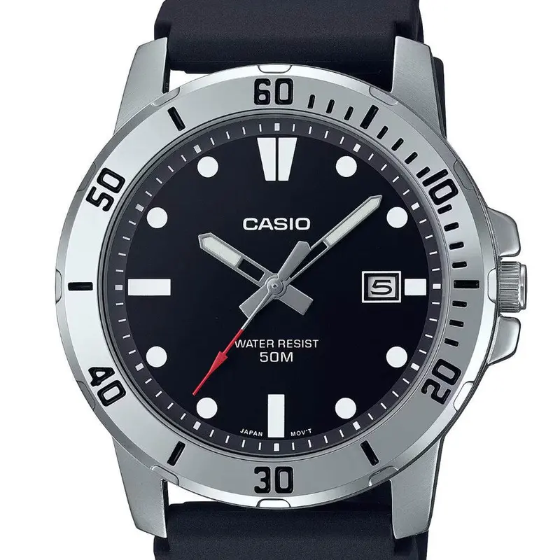 Casio General Resin Black Strap Analog Men's Watch Mtp-Vd01-1Evudf 2