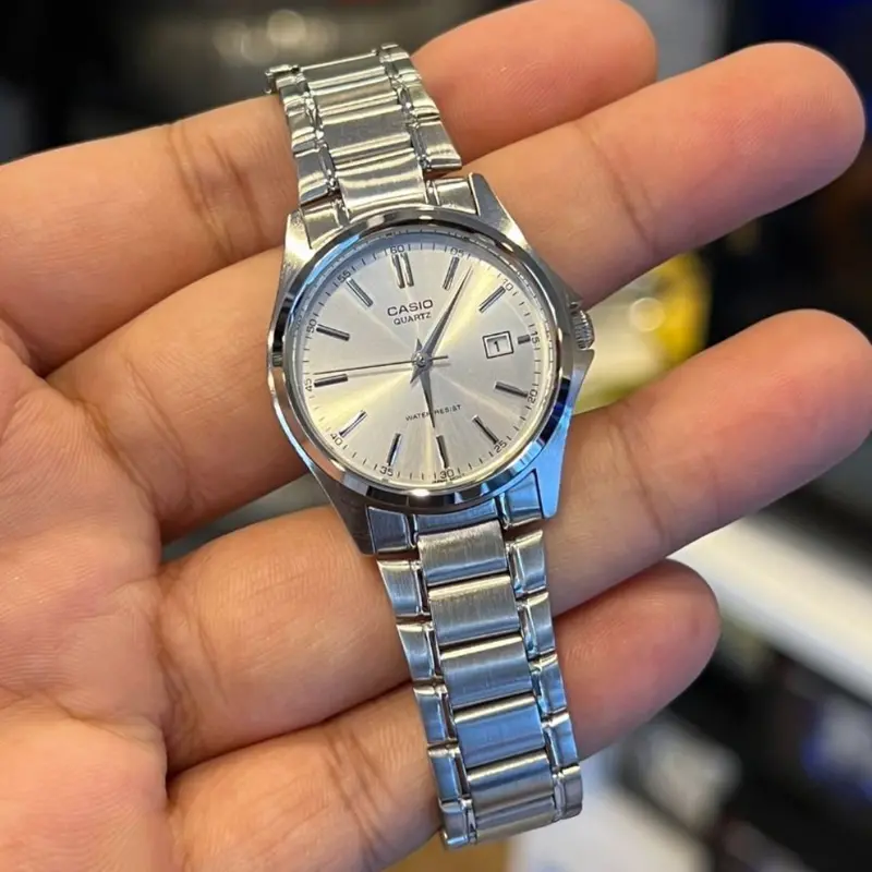 Casio General Silver Dial And Stainless Steel Strap Men Watch Mtp-1183A-7Adf-P 2