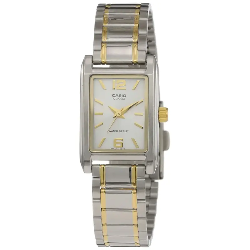 Casio General Silver Dial And Stainless Steel Women Watch Ltp-1235Sg-7Adf-P 1