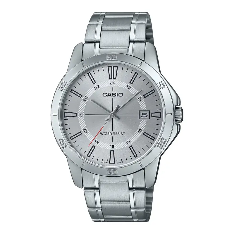 Casio General Silver Dial Stainless Steel Strap Men Watch Mtp-V004d-7Cudf-P 1