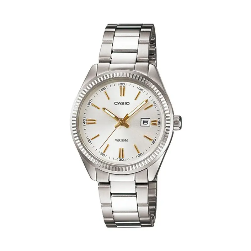 Casio General Silver Dial Stainless Steel Strap Unisex Watch Ltp-1302D-7A2vdf-P 1