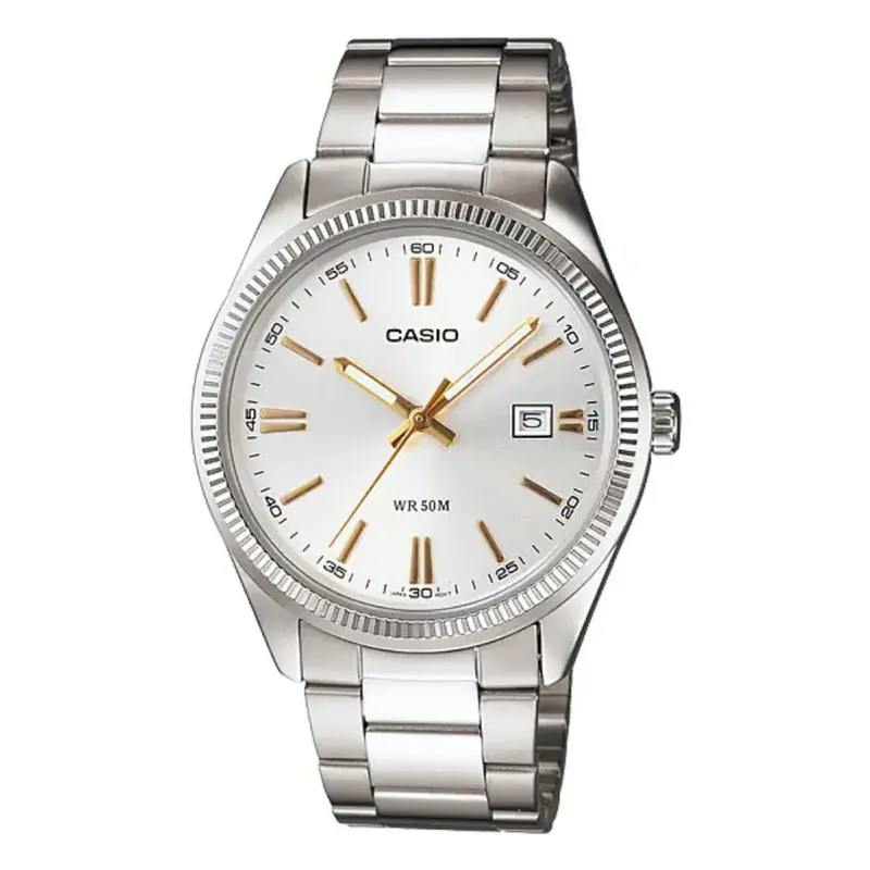 Casio General Silver Dial Stainless Steel Strap Unisex Watch Mtp-1302D-7A2vdf-P 1