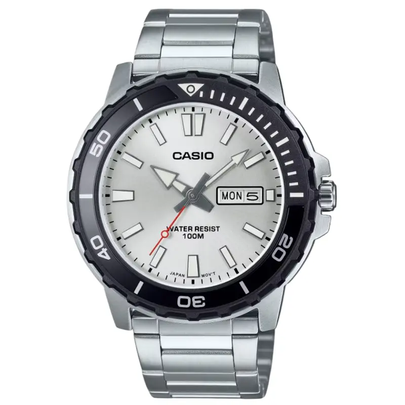Casio General Silver Stainless Steel Strap Men Watch Mtd-125D-7Avdf 1