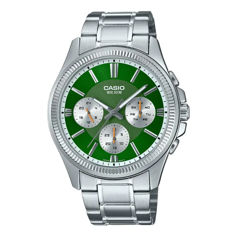 Casio General Silver Stainless Steel Strap Men Watch Mtp-1375D-3Avdf-P 1