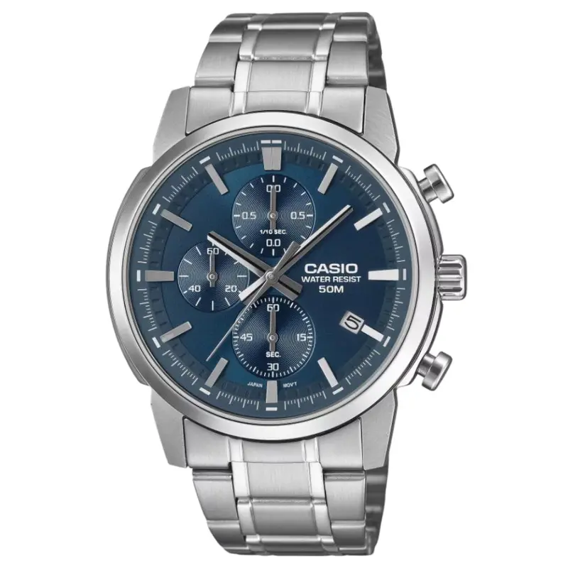 Casio General Silver Stainless Steel Strap Men Watch Mtp-E510d-2A2vdf 1