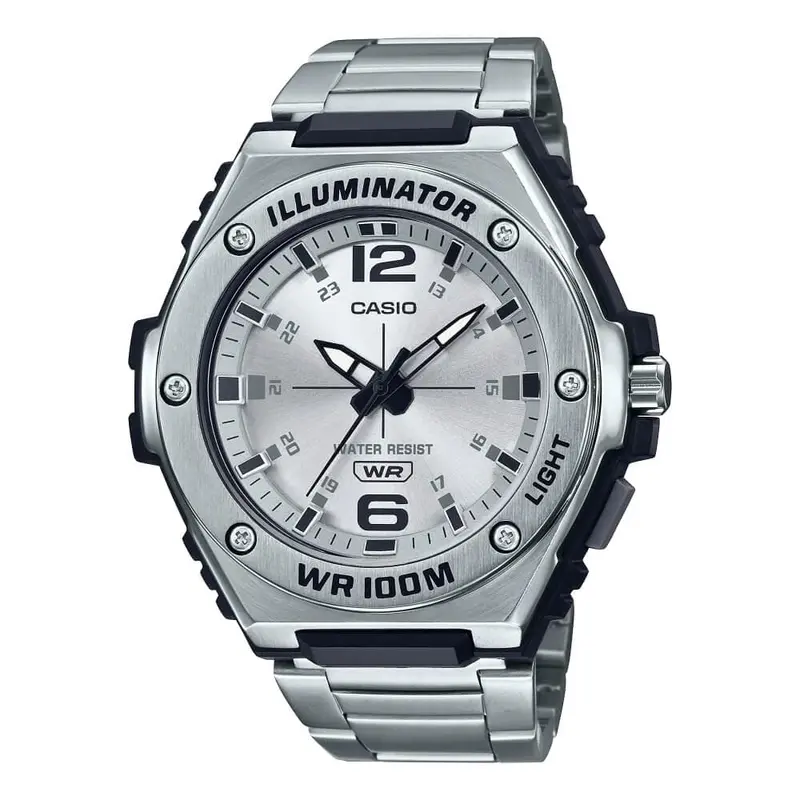 Casio General Silver Stainless Steel Strap Men Watch Mwa-100Hd-7Avdf 1