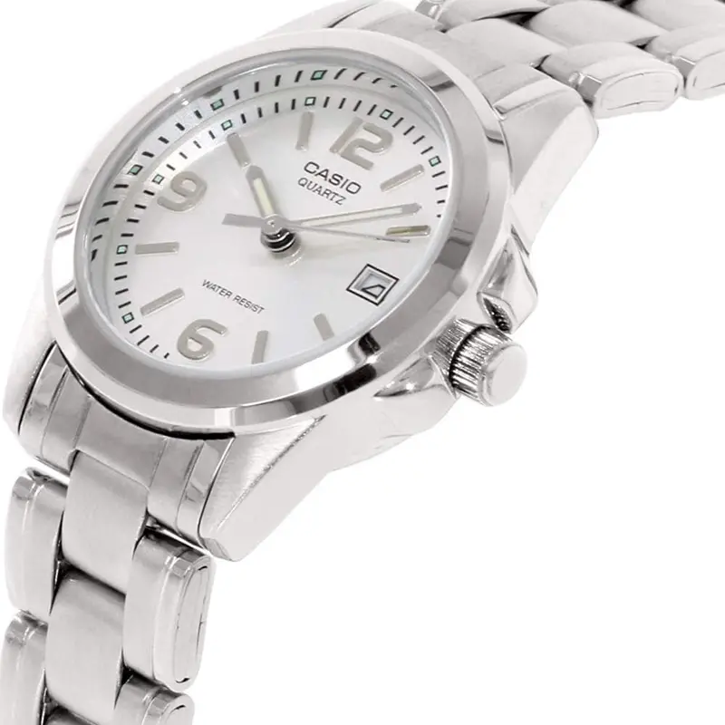 Casio General Silver Stainless Steel Strap Unisex Watch Ltp-1215A-7Adf-P 2