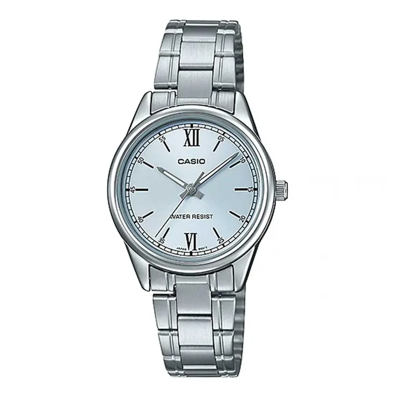 Casio General Silver Stainless Steel Strap Unisex Watch Ltp-V005d-2B3udf-P 1