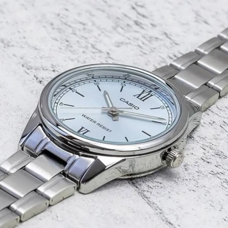 Casio General Silver Stainless Steel Strap Unisex Watch Ltp-V005d-2B3udf-P 2