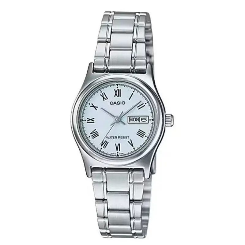 Casio General Silver Stainless Steel Strap Unisex Watch Ltp-V006d-2Budf-P 1