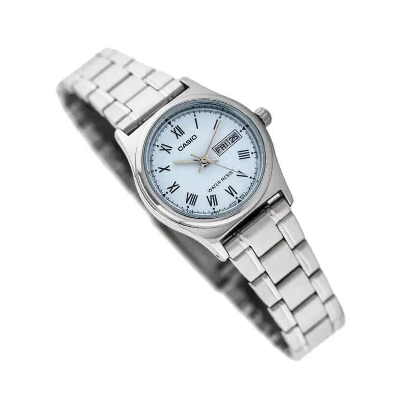 Casio General Silver Stainless Steel Strap Unisex Watch Ltp-V006d-2Budf-P 2