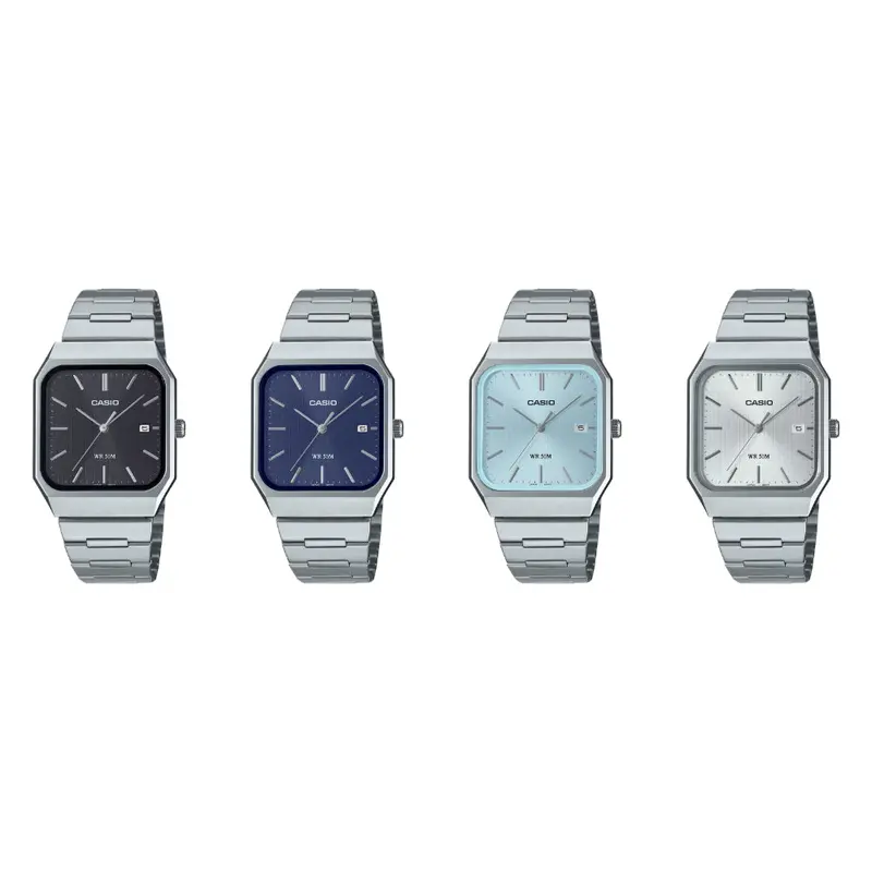 Casio General Silver Stainless Steel Strap Unisex Watch Mtp-B185d Series 1