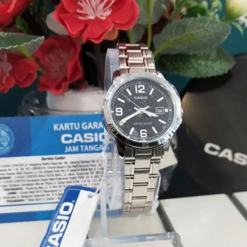 Casio General Silver Stainless Steel Strap Women Watch Ltp-V004d-1B2udf-P 2