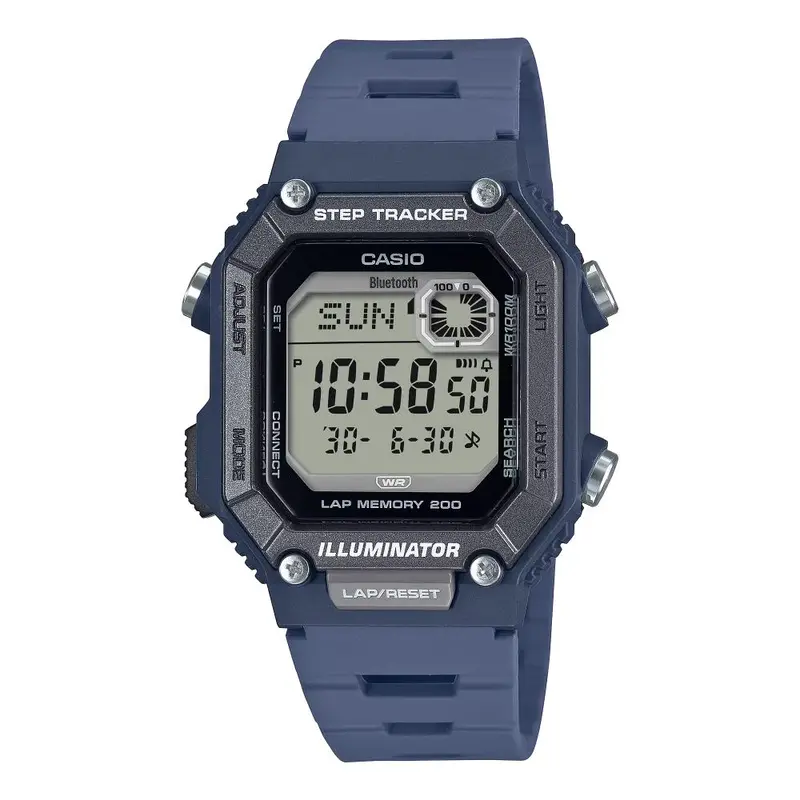 Casio General Smartphone Link Digital Blue Resin Strap Men's Watch Ws-B1000-2Avdf-P 1