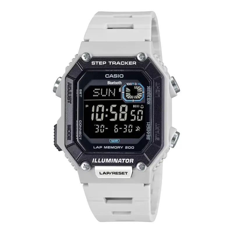 Casio General Smartphone Link Digital White Resin Strap Men's Watch Ws-B1000-8Bvdf-P 1