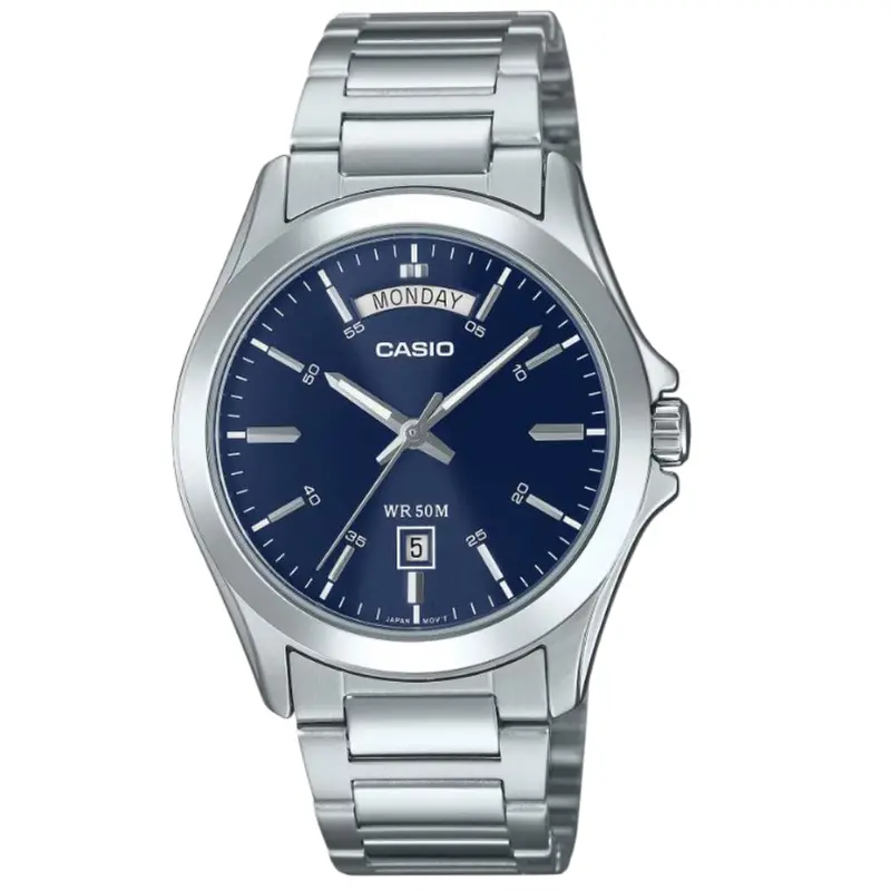 Casio General Stainless Steel Strap Men Watch Mtp-1370D With P Series 1