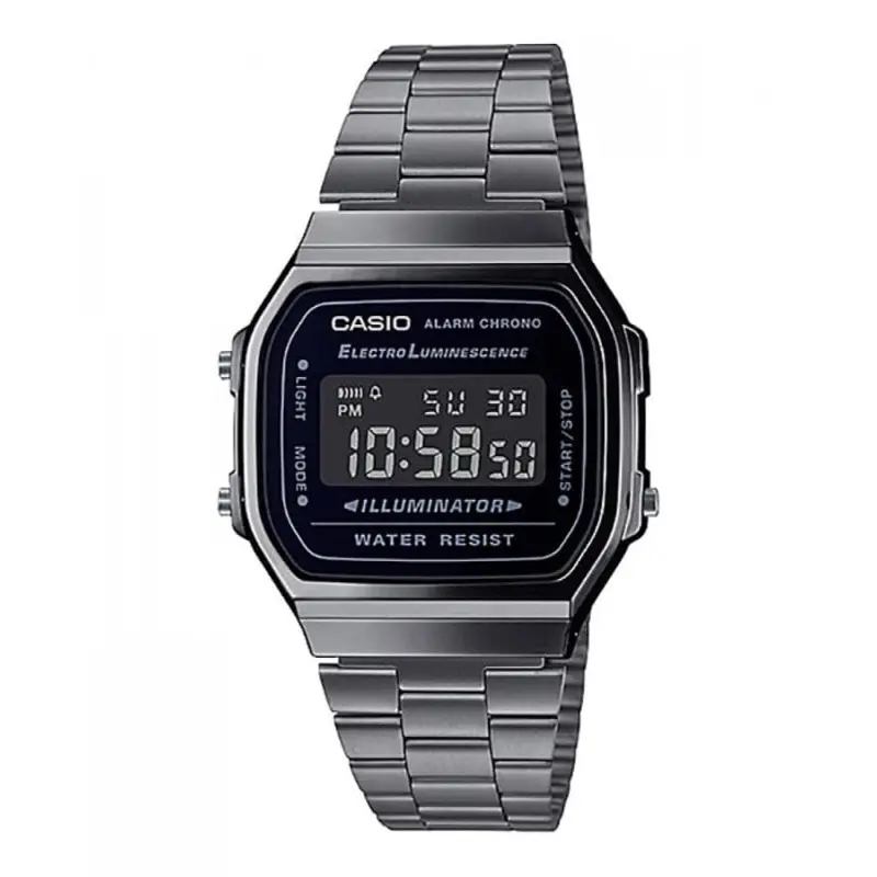 Casio General Stainless Steel Strap Unisex Watch A168wgg-1Bdf-P 1