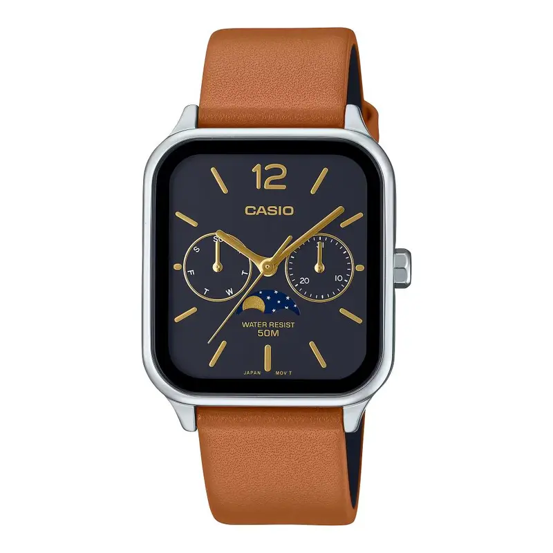 Casio General Standard Brown Leather Strap Men's Watch Mtp-M305l-1Avdf-P 1